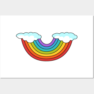 Rainbow Smile Posters and Art